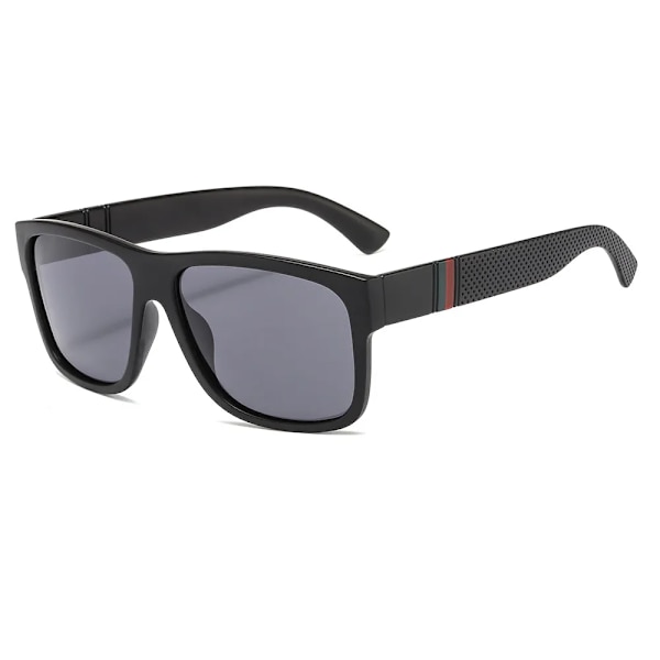 2021 Lyxiga polariserade solglasögon Herr körning Man Solglasögon för män Retro Kvinnor Märkesdesigner UV400 Gafas Black MULTI