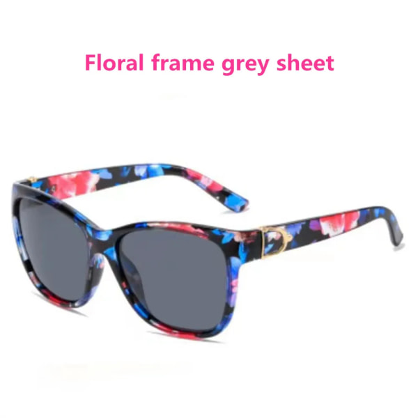 Fyrkantiga polariserade solglasögon Dam Lyx Vintage Brand Design Solglasögon Stor Ram Spegel Röd Lila Glasögon UV400 C7 Polarized