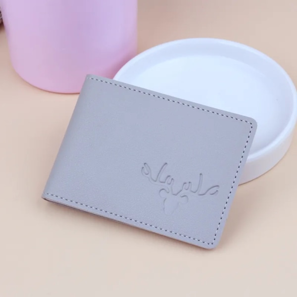 Pu-läder Ultratunt körkortsinnehavare Case ID-väska DIY- cover för bilkörningsdokument Mappplånbok Unisex A