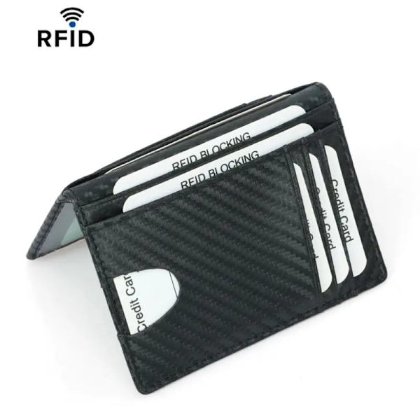 THINKTHENDO Män Slim PU Läder Kreditkort Körkortsinnehavare Kort Case Fick Plånbok Organizer 2020 Modeväska 11,5x8cm