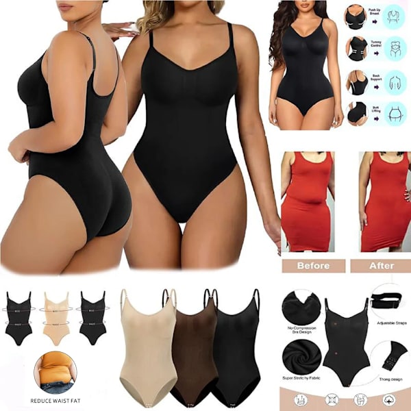 Nya sömlösa Shapewear-korsett för kvinnor Sportunderkläder Kropp Vacker ryggkorsett för magplastik Apricot M