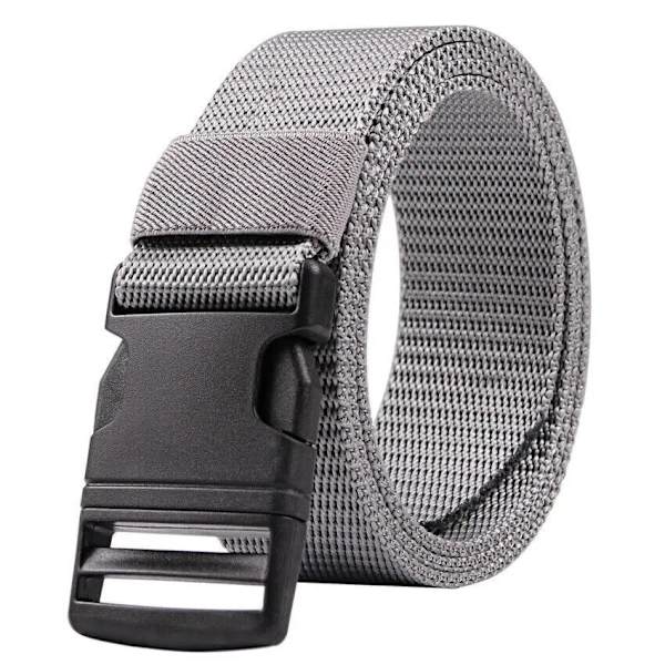 Nylon Canvas Vävt Bälte Utomhus Taktiskt Bälte Inget Metall Elektriker Byxor Bälte Fast Militärträningsbälte Högkvalitetsrem Grey