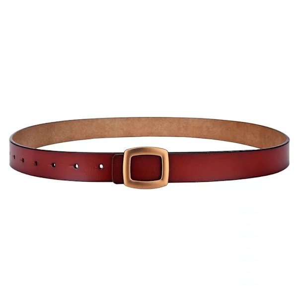 2021 nya bälten för kvinnor äkta läder lyxiga designerjeansbälte Dam midjeband Mode fyrkantigt metall spänne bälte dam svart Red Brown 100cm