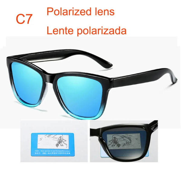 2021 retro polariserade sport fyrkantiga solglasögon unisex märke designer mode solglasögon UV400 lyx 717c6 no box
