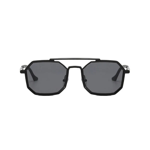 Yoovos Polygon Solglasögon Herr 2022 Vintage Herr Solglasögon Retro Visar ansikte Små nyanser Glasögon Rektangel Gafas De Sol Mujer SilverT Free Cloth and Bag