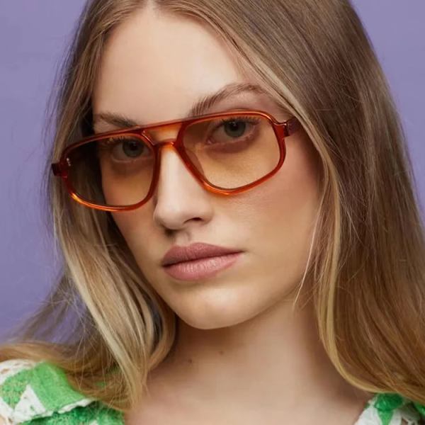 Retro Double Beam Solglasögon Kvinnor Män Mode Oregelbundna solglasögon Man Kvinna Märke Designer Körning Glasögon gafas C5 AS shows
