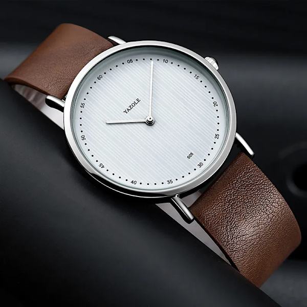 YAZOLE Mode Herrklockor Toppmärke Lyx Watch För män Casual Business Armbandsur Man Presentklocka Relogio Masculino Black