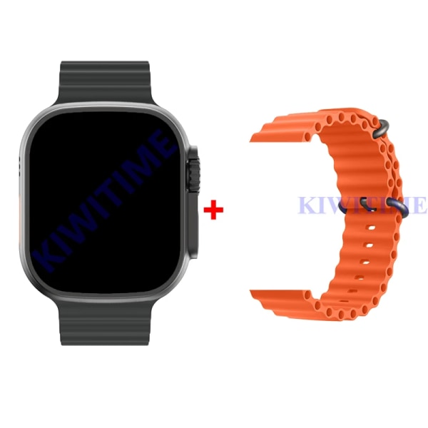 KIWITIME Ultra Max Smart Watch 1:1 49mm Storlek 2.2\ BlacknOrangeOcean With Protective Case