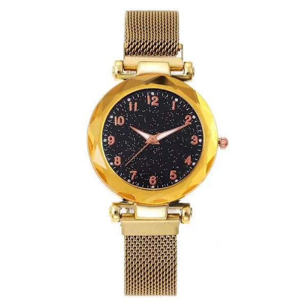 Dam Magnetic Starry SHS Clock Lyx Damklockor Mode Diamond Kvinnlig Quartz Armbandsur Relogio Feminino Zegarek Damski shu zi jin se