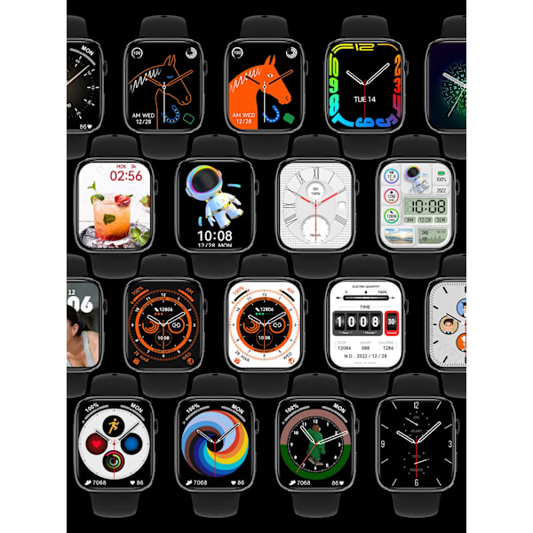Smart Watch Series 8 Bluetooth Call 1.9\ Gray-Ocean Band