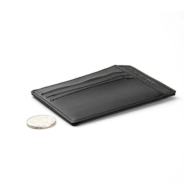 Smal designer kreditkortshållare för män Läderplånböcker Case Business Mini handväska för körkort Liten korthållare Dark Brown