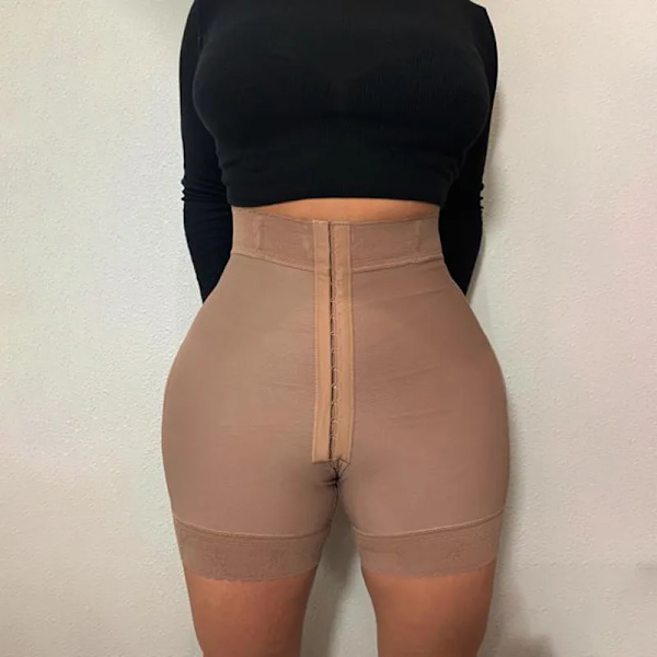 One Piece Secret Women Öppen byst Waist Trainer Bodysuit Shapewear Bantning Body Shaper Underkläder Hög midja Faja Tan XS