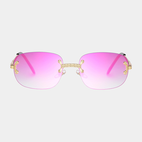 Solglasögon Dam Link purple mirror Private custom logo