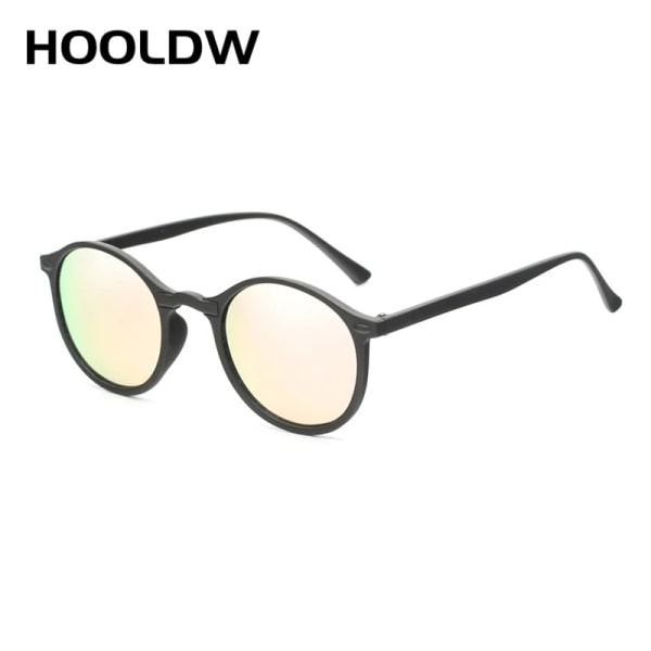 HOOLDW 2020 Nya polariserade solglasögon Brand Design Vintage Glasögon Utomhus Sport Fiske Köra Solglasögon UV400 Goggle Glasögon 1061 black pink