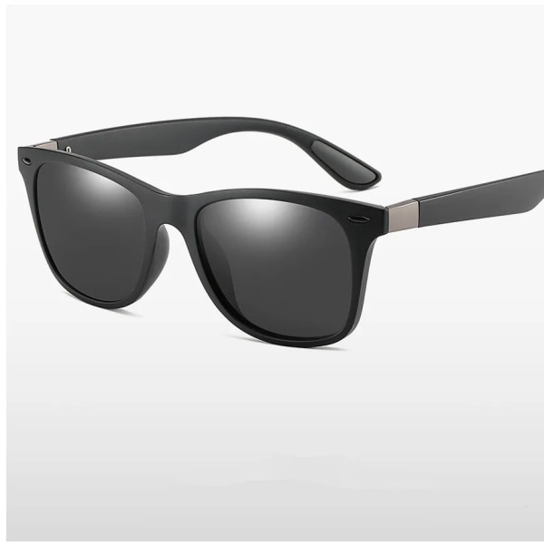 WarBLade Klassiska polariserade solglasögon Herr Dam Märke Design Fyrkantig Båge Solglasögon Man Körglasögon UV400 Gafas De Sol black blue
