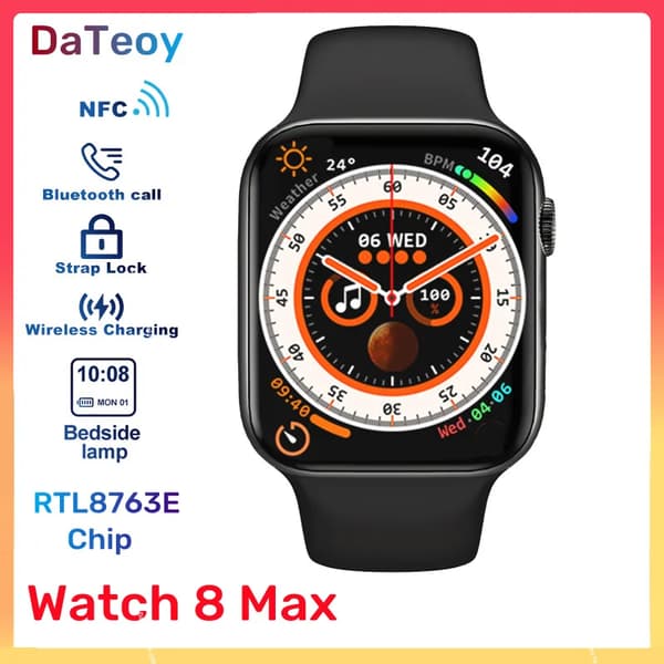 DaTeoy Watch 8 Max 2.02 \" Silver