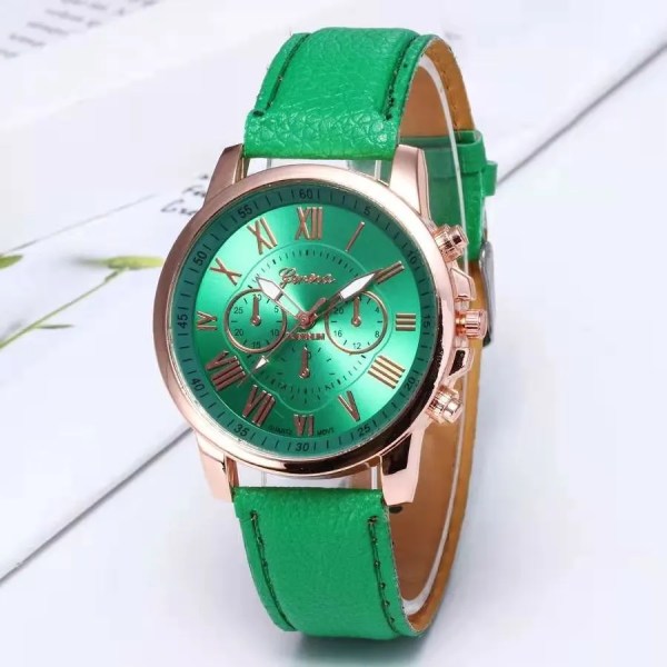 WOKAI BRAND 2020 NYTT Watch Dammode Casual Läderbältsklockor Enkla damklänning Quartz Clock Armbandsur Reloj mujer women(.198)