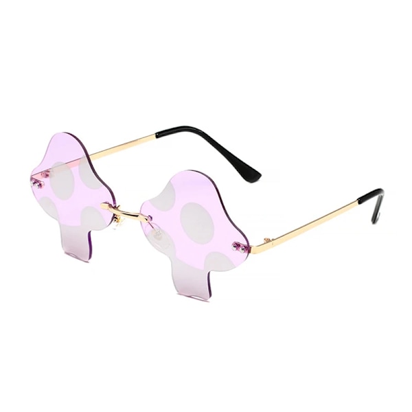 Senaste Svampsolglasögon Dam Super Maria Retro Steam Mushroom Bågglasögon Mode Bal Party Glasögon Oculos De Sol Type 8