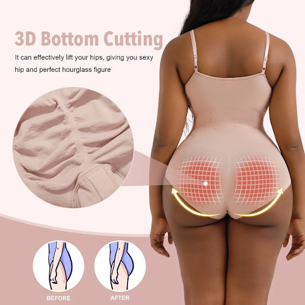Body Shapewear Dam Shapewear Magformare Höftlyftskorsett Lår Smalare Waist trainer Reduktiv bantning Underkläder Skims Type 1 L
