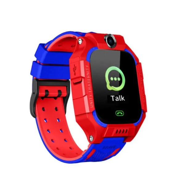 Z6 Kids Smart Watch Sim-kort Ring Telefon Smartwatch Vattentät kamera 1,44-tums väckarklocka med pekskärm Red