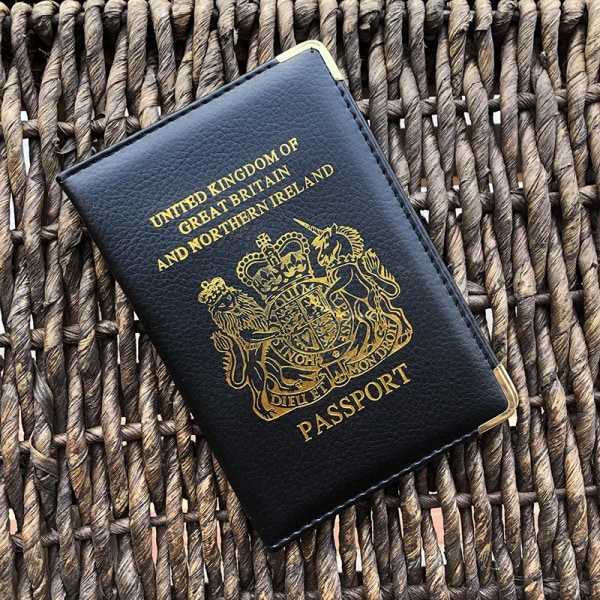 Storbritannien British Passport Cover UK Women Case för Pass Pink Girls cover av brittiskt pass pink