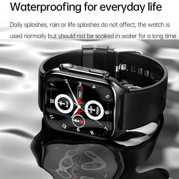 LYCKLIG EKG+PPG Smart Watch Män Laserbehandling av hypertoni Hyperglykemi Hyperlipidemi Puls Hälsosam Sport Smartwatch Blue