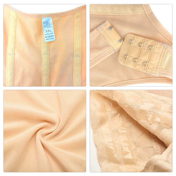 Fajas Shapewear för kvinnor Krok- och ögonstängning Magkontroll Justerbar gren med öppen byst Body Lårtrimmer Korsett Kорсет style 2 without hook M