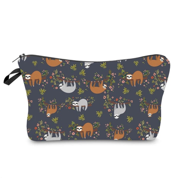 Lovely Monkey Printed Pencil Bag Mode Dam Kosmetika Organizer Bag för resor Färgglad förvaringsväska för Lady Liten presentpåse 273-9