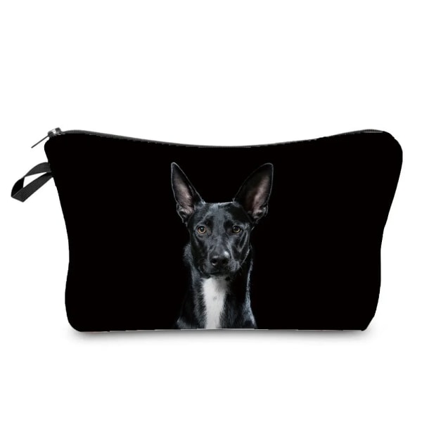 Värmeöverföring Djurmönster sminkväska Söt katt Print Kosmetiska väskor Högkvalitativ organizer Multifunktion Kvinnor Case hz5122 Cat Dog Bag
