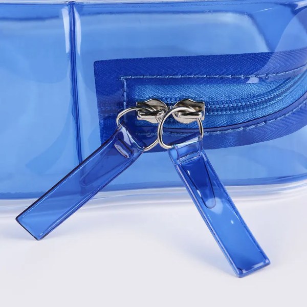 1st Kvinnor Resor Genomskinlig sminkväska Organizer Transparent PVC kosmetikapåsar Skönhet Toalett Sminkpåse Tvätta Förvaringspåsar Påse White XL