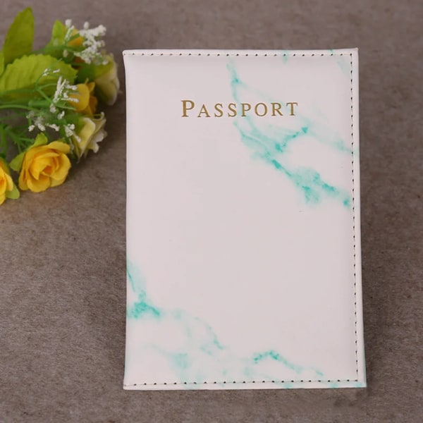 Ny ankomst Världskarta Pass Cover till passplånboken Kvinna Man Passhållare Skyddande Pochette Pass Skydds B-light blue