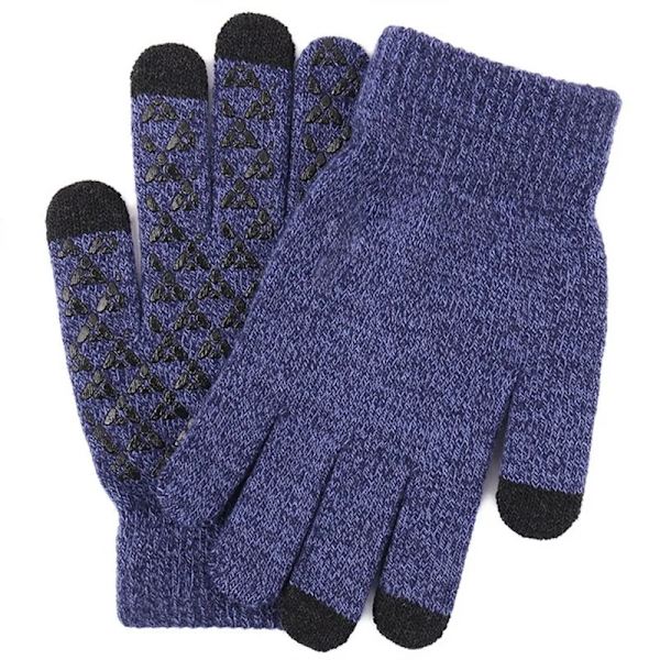24H skeppsvarma vinterhandskar för män Pekskärm Vattentäta vindtäta handskar Snowboard Motorcykelkörning Unisex Blue4 M