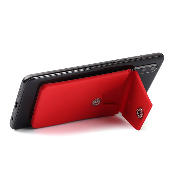 1 st självhäftande silikon mobiltelefon case med Snap Pocket Smart Back Stick-on Kreditkortshållare Universal Cash Case A-3