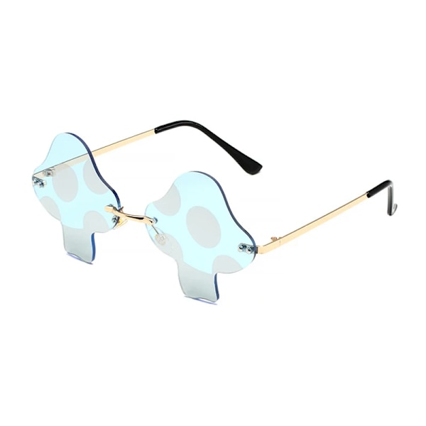 Senaste Svampsolglasögon Dam Super Maria Retro Steam Mushroom Bågglasögon Mode Bal Party Glasögon Oculos De Sol Type 7