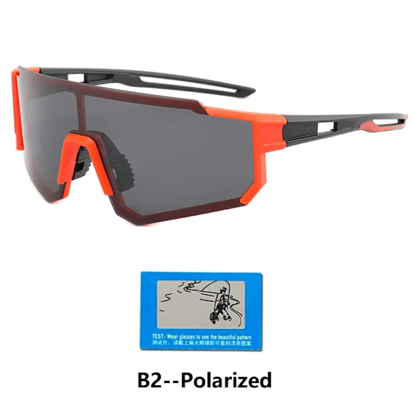 Polariserade sportglasögon damer Fotokroma cykelglasögon herr MTB cykling UV400 Solglasögon Road Goggles Cykelglasögon B2