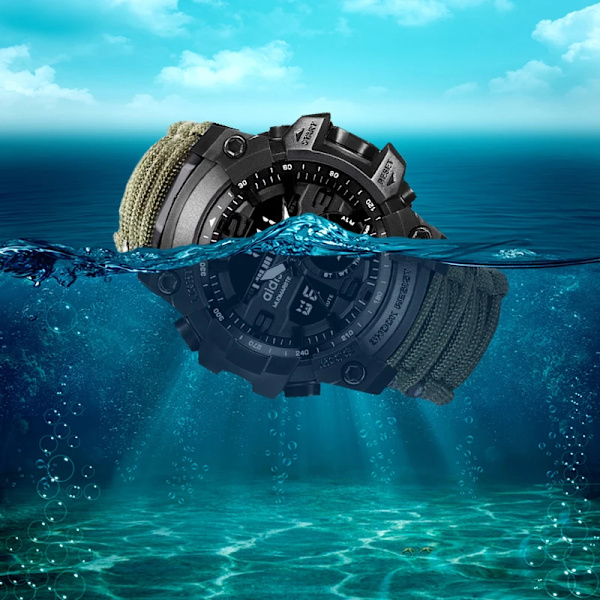 ADDIES Military Survive Outdoor LED Digital Watch Multifunktion Kompass Visslingar Vattentät Quartz Army Watch relogio masculino Camouflage no box