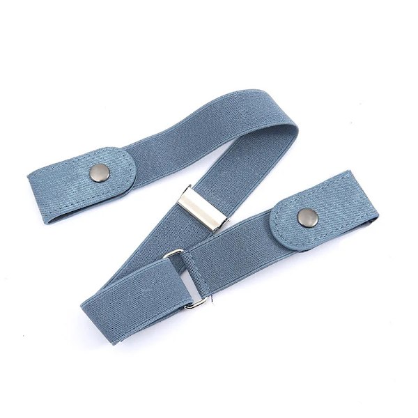 Nytt justerbart stretchigt elastiskt midjeband Osynligt bälte Spännefria bälten för kvinnor män Jeans byxor Klänning utan spänne Lätt att bära light blue 60-65cm