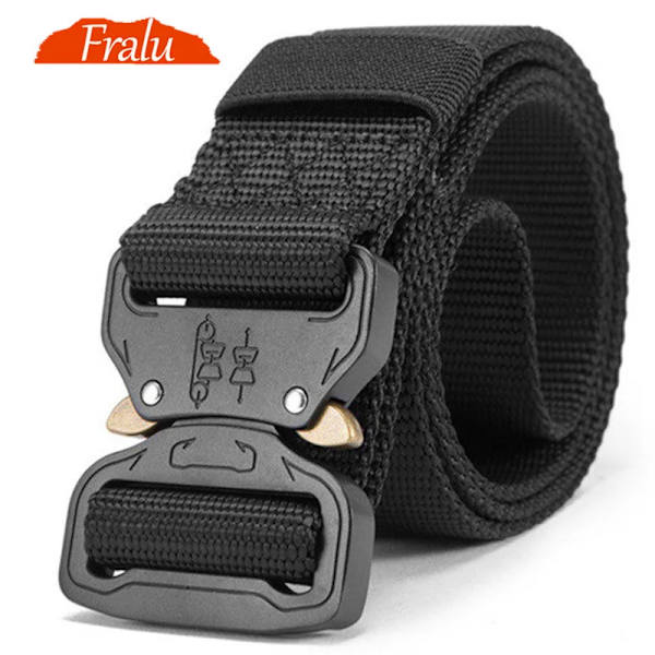 Nytt nylon för män Army Taktiskt bälte Molle Militär SWAT stridsbälten Knock Off Emergency Survival Waist Tactical Gear ship Army Green 125cm
