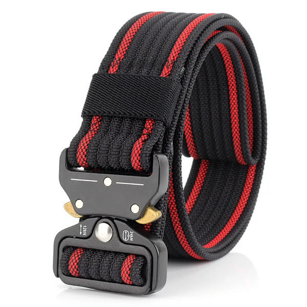 FRALU Nytt nylon män Army taktiskt bälte Molle Militär SWAT stridsbälten Knock Off Emergency Survival Midja Taktisk utrustning Red 125cm