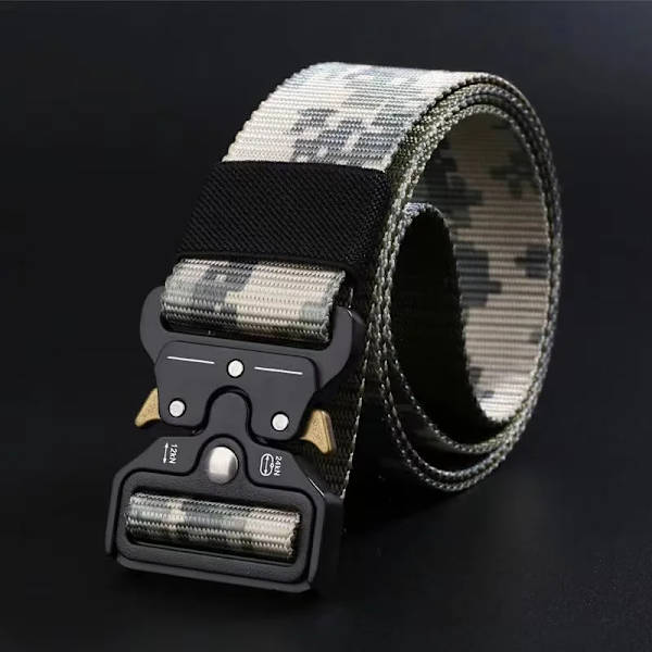 Mode Herrbälten Utomhus Army Military Tactical Combat Bälte Canvas Nyhet Camo Print Nylon Midjeband Jeans Byxor Tillbehör camo3 125cm