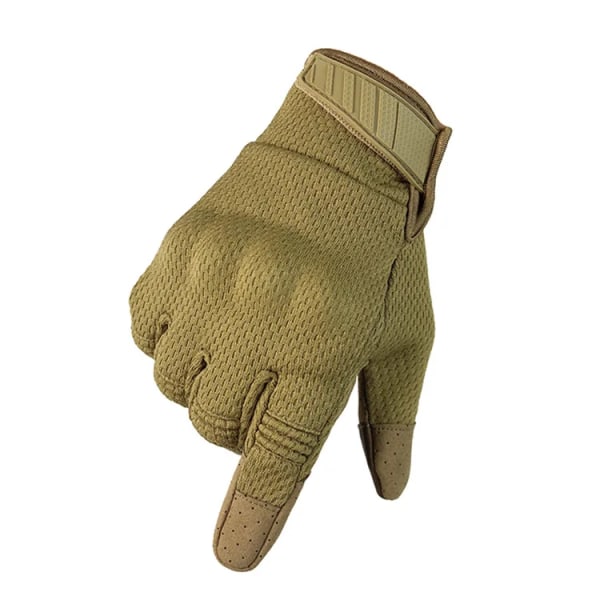 Pekskärm Taktiska handskar Militär Armé Combat Full Finger Multicam Camouflage Utomhus Cykling Shooting Paintball Män Handskar brown M