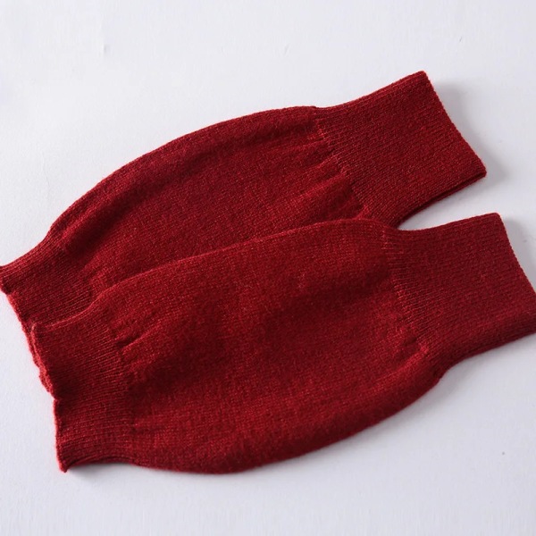 Handskar Dam Vinter Höst Ull Värme Fingerlösa Studenter Flicka Pojke Stickad Halvfinger Utan Handskar Arbete Värme Pekskärm 15 Wine red