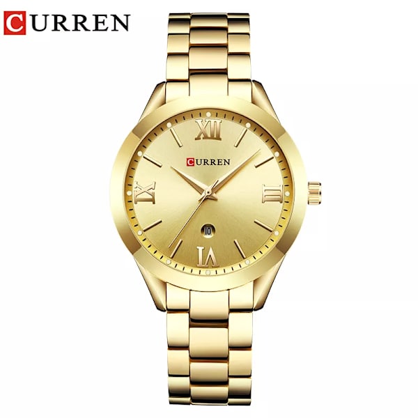 CURREN Watch För Dam Mode Retro Dam Watch Vattentät Stål Watch För Dam Jul Relógio Feminino 9007 silver
