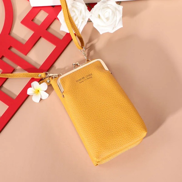 Mode små handväskor Crossbody-väskor Kvinnor Mini PU-läder Axelremsväska För GirlBolsas Damtelefonväska Blixtlåsflik Black