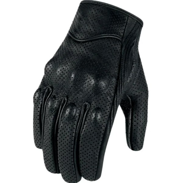 Herr Dam Racing Cykelhandske Cykelutrustning Motorcykelhandskar Läder Pekskärm Sommar Vante Halvfinger Men No-perforate M
