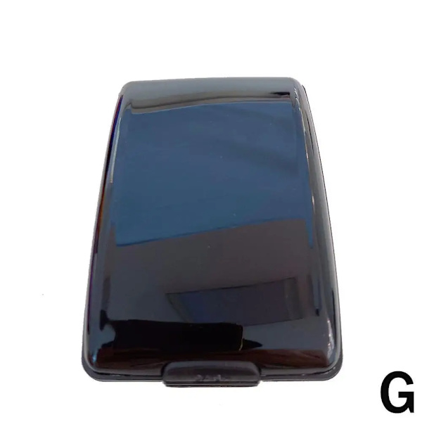 Anti-Scan RFID stål Metall kreditkortshållare Smal blockerande case Case as shown