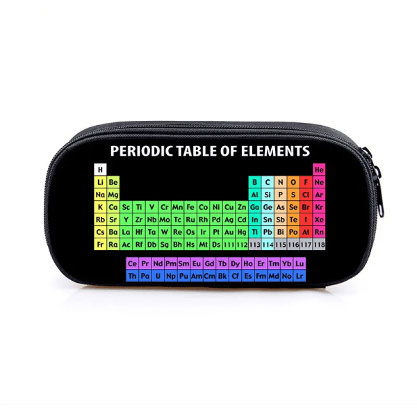 Periodiska systemet Print Kosmetisk case Pennväska Söt Genius Stationär väska Tonåring Pennlåda Case Tillbehör dqbbelement02cw
