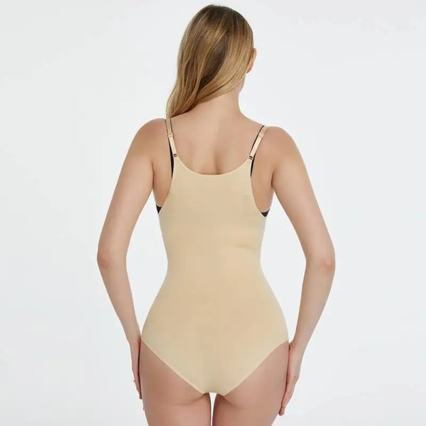 Body Shapewear Dam Plus Size Sexig Waist trainer Body Butt Lifter Bantning Slida Underkläder Gördlar beige XL