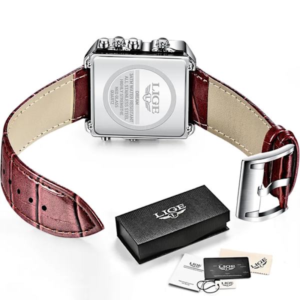 Exklusiv länk LG8925 FB0011 Leather Silver blue