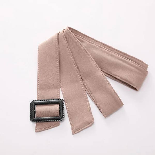 Klassiskt midjebälte, knytband Rosett Cummerbunds Modebälte för kvinnor, kvinnor, brett midjeband, midjebälte för överrock 170 cm, dambälte Khaki 170cm